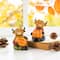 Glitzhome® 4.25" Fall Resin Highland Cow Table Decor Set